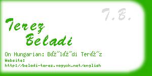 terez beladi business card